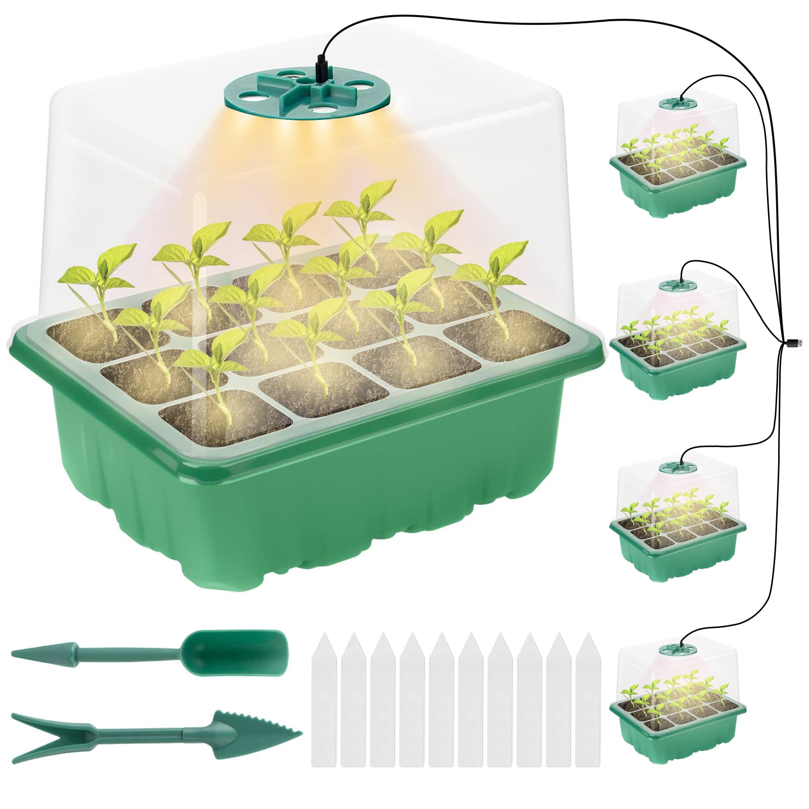 Amazon.co.jp: 第三代 5個セット 育苗ポット 種まきポット 高さ11.5cm