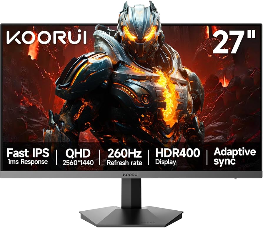 Amazon.com: KOORUI 27 inch Gaming Monitor 1440p, Monitor 2K with