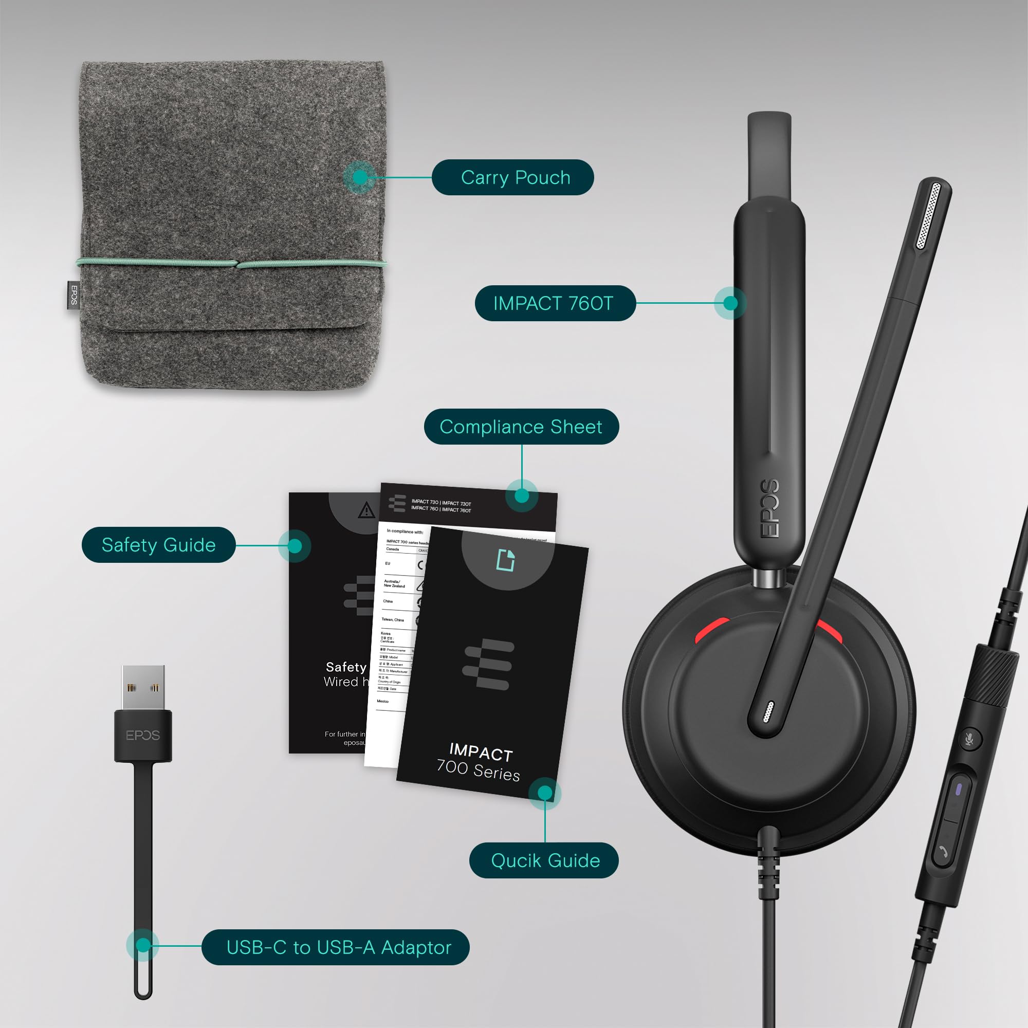 Amazon.co.jp: EPOS Impact 760T オフィスヘッドセット – Microsoft