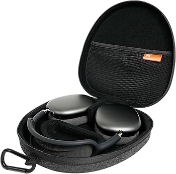 Amazon | AirPodsMaxヘッドフォン用トラベルケース スリープモード