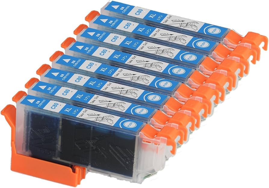 Amazon.co.jp: 【Ecolink】EPSON エプソン IC6CL80L 増量タイプ ICC80L