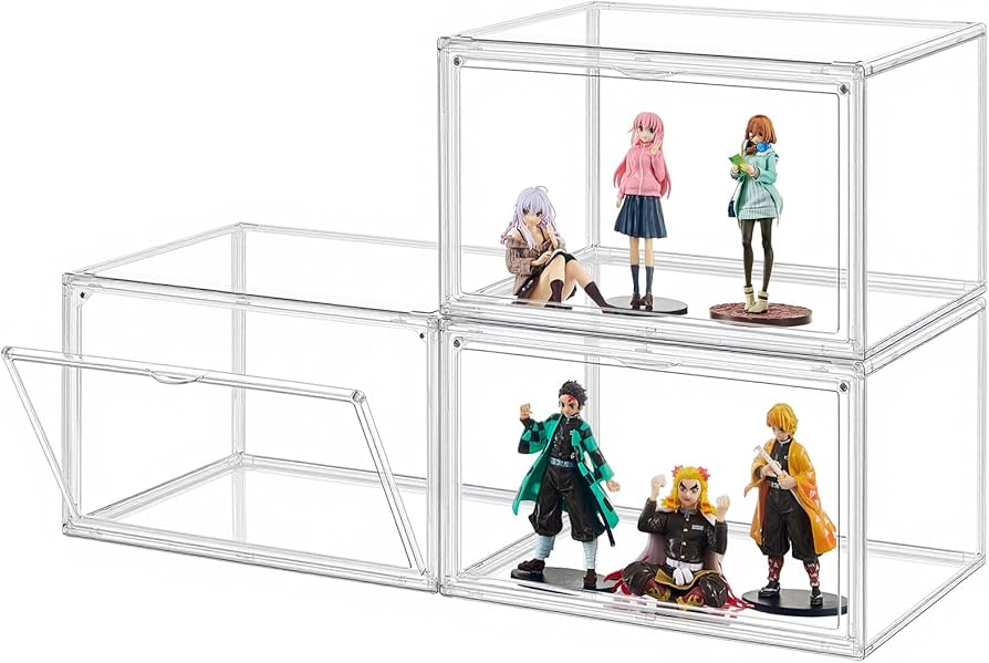 Amazon.co.jp: Topfinel フィギュアケース 3個セット コレクション