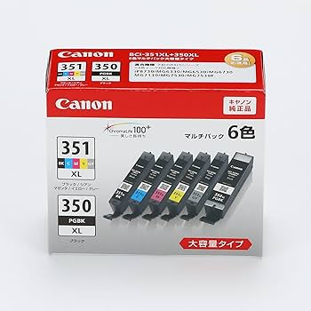 Amazon.co.jp: キヤノン Canon インクタンク BCI-351XL(BK/C/M/Y/GY)+