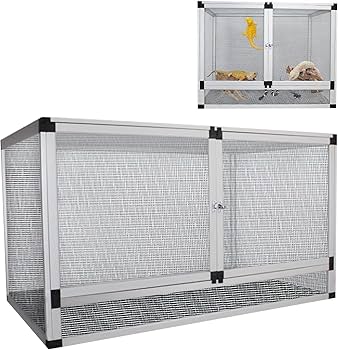 Amazon | トカゲ ケージ、爬虫類ケージ 飼育容器、60CM 80CM 100CM、省