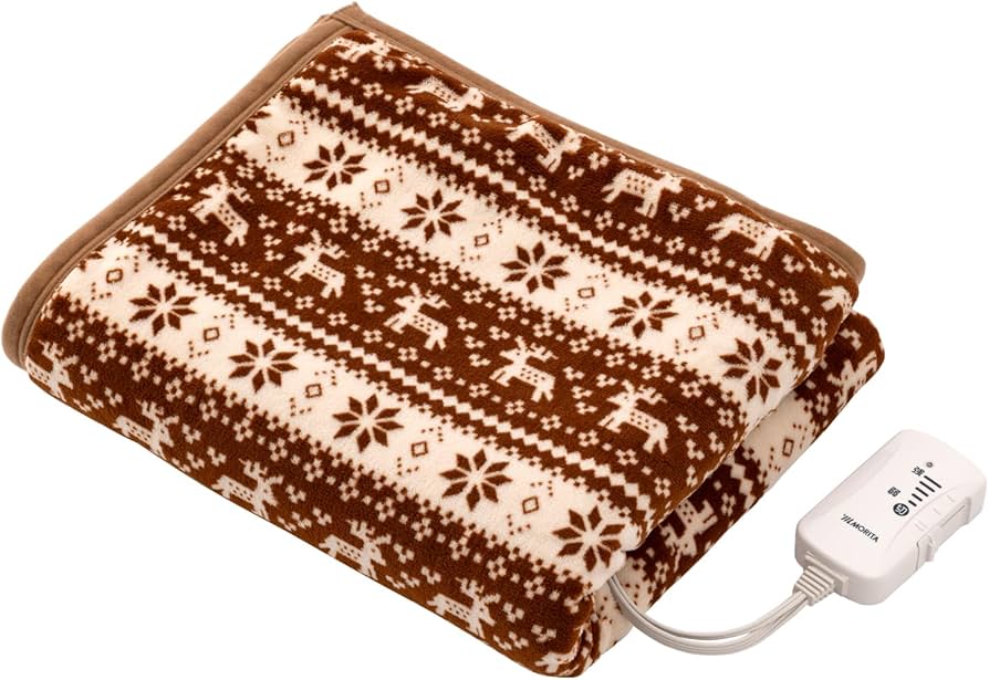 Amazon.co.jp : 電気毛布 ひざ掛け 140×80cm 洗濯可能 ダニ退治 省エネ