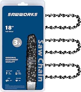 Amazon.com : SawWorks 3-pack Stihl Chainsaw Chain 18 Inch .325