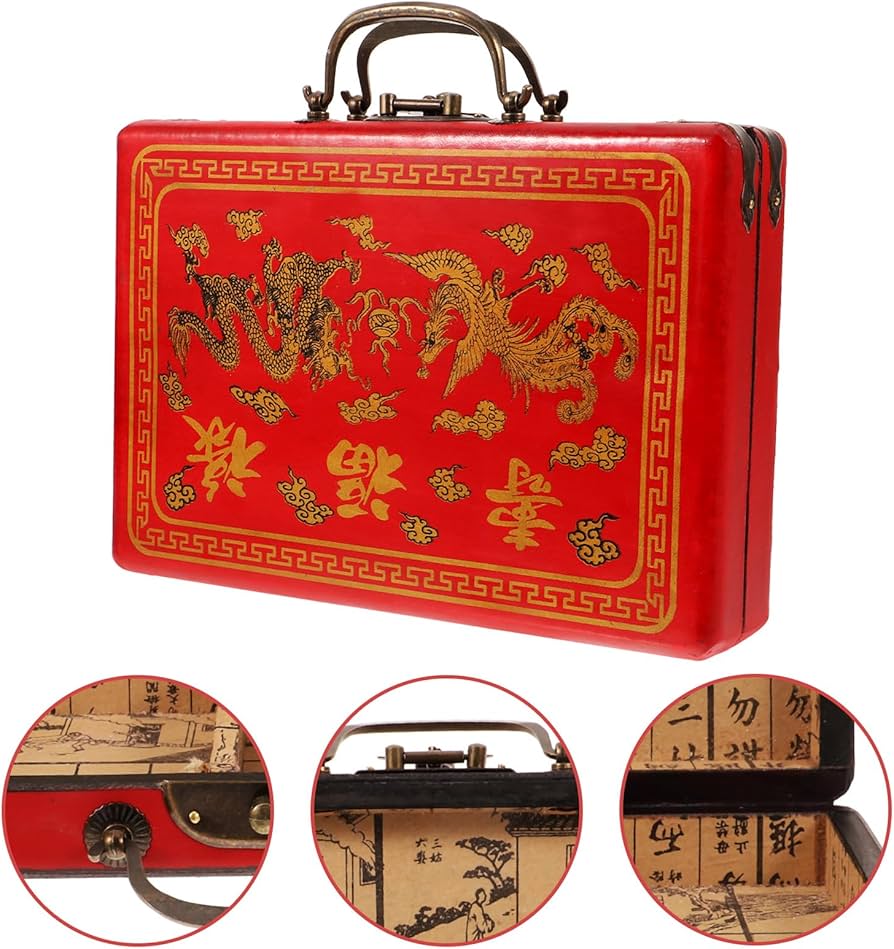 Amazon | jojofuny 麻雀牌ボックス 麻雀箱 中国麻雀 収納ケース ケース