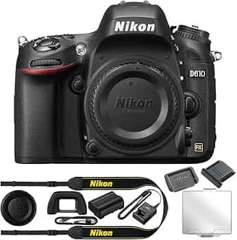 Amazon.com : Nikon D610 24.3 MP CMOS FX-Format Digital SLR Camera