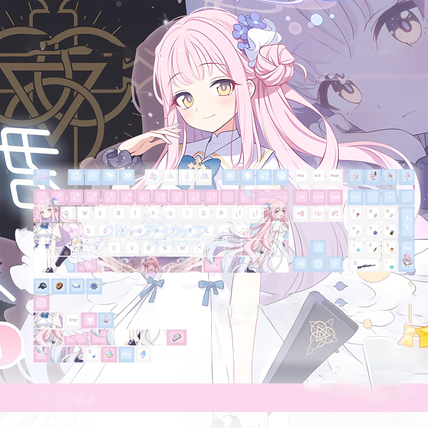 Amazon | ブルーアーカイブ 周辺 聖園ミカ メカニカルキーキャップ