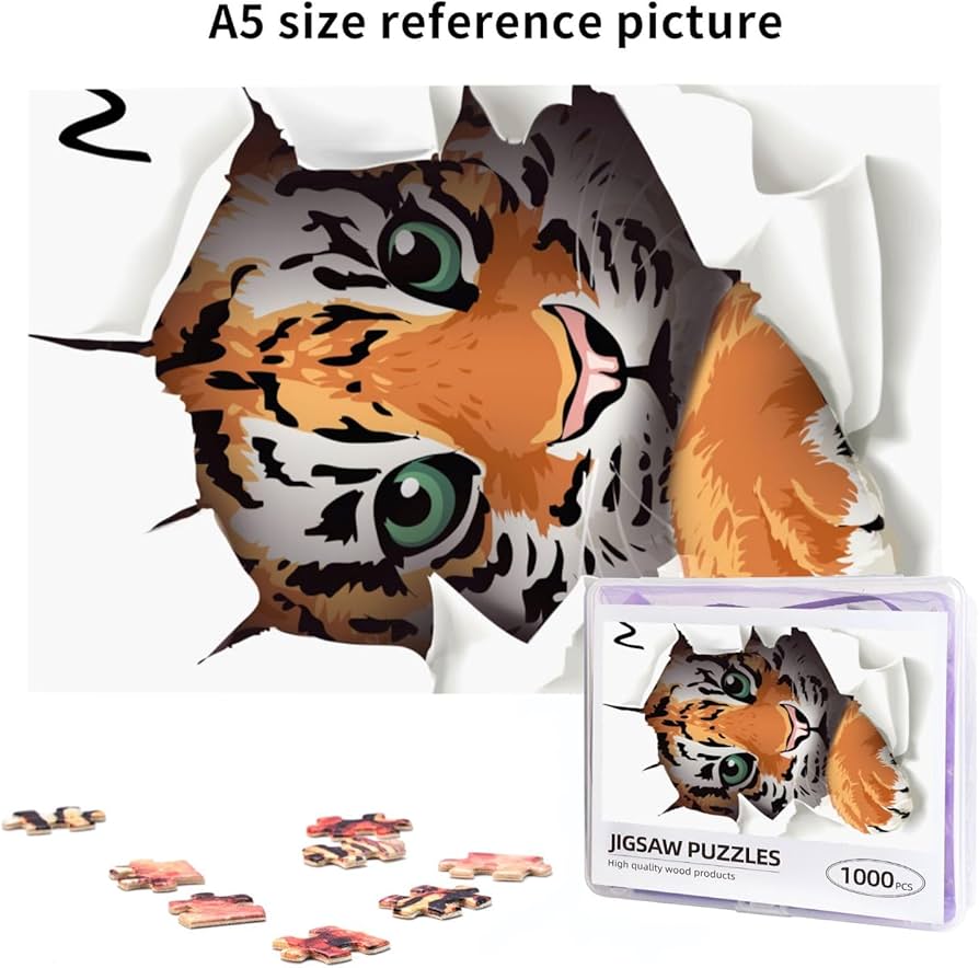 Amazon.co.jp: め トラ かわいい 可愛い 虎 おもしろ 1000ピース