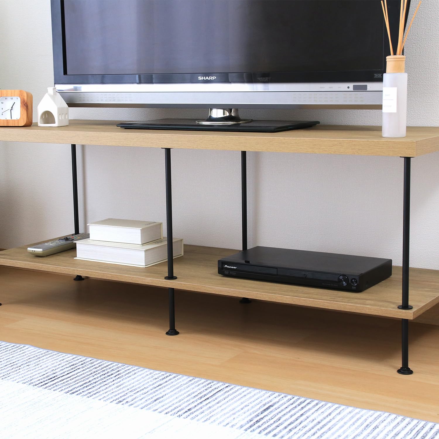 Amazon｜不二貿易 テレビ台 40インチ ローテーブル 幅120×奥行40×高さ