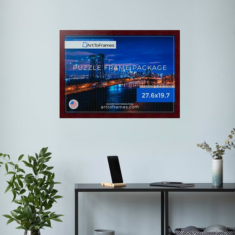 Amazon.co.jp: ArtToFrames 27.6x19.7インチ/70x50cm ブラウンフレーム