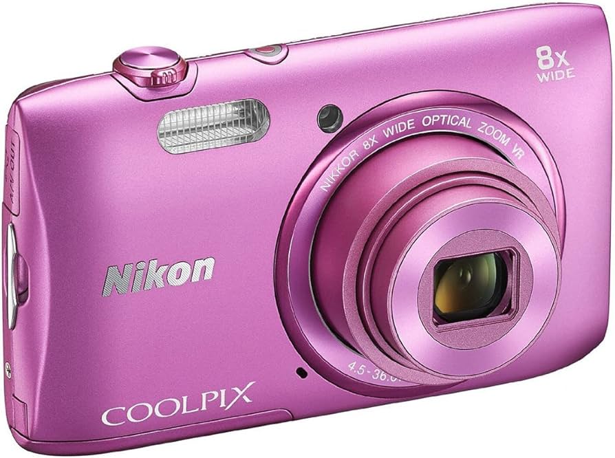 Amazon.com: Nikon COOLPIX S3600 20.1 MP 數位相機,附8 倍變焦尼克爾