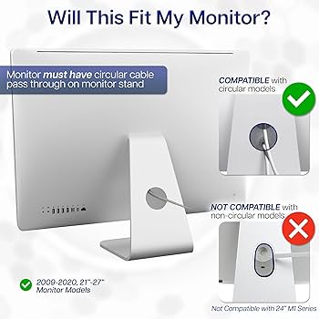 VIVO Adapter VESA Mount Kit Bracket for Apple 21.5 and 27 iMac LED