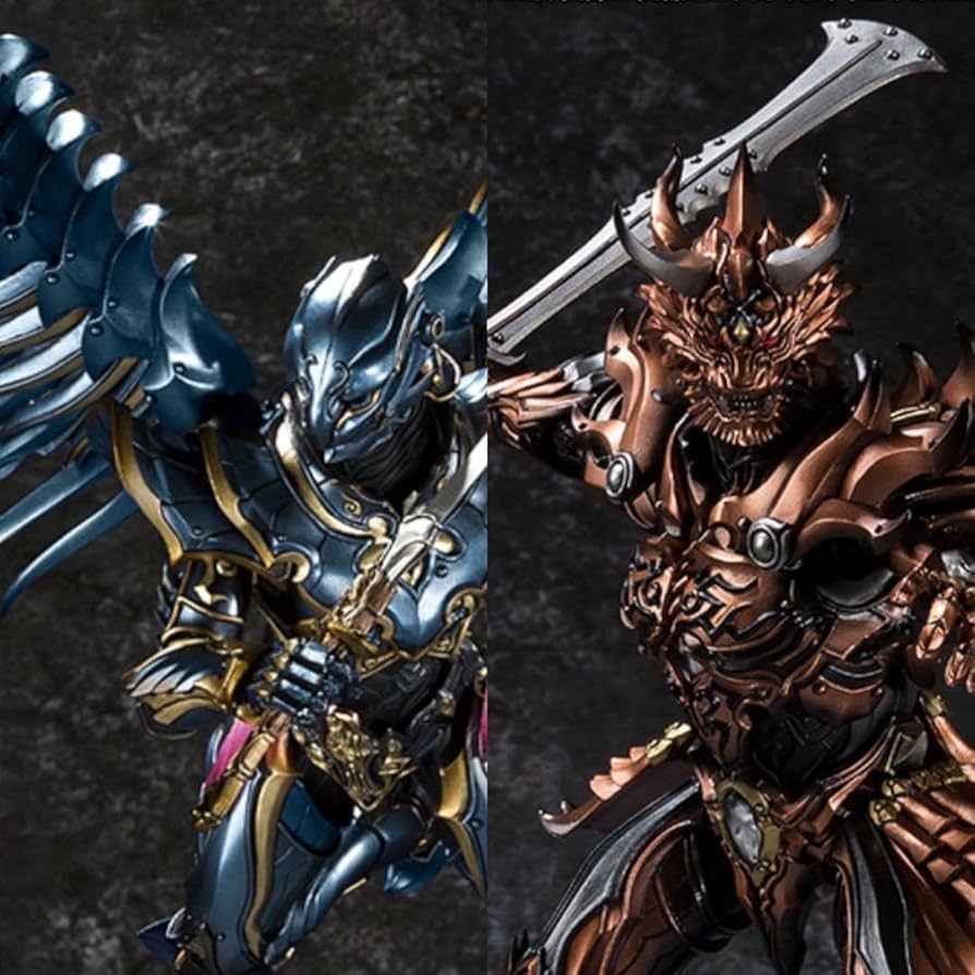 Amazon.co.jp: 牙狼 GARO 魔戒可動 クロウ ギル セット : おもちゃ