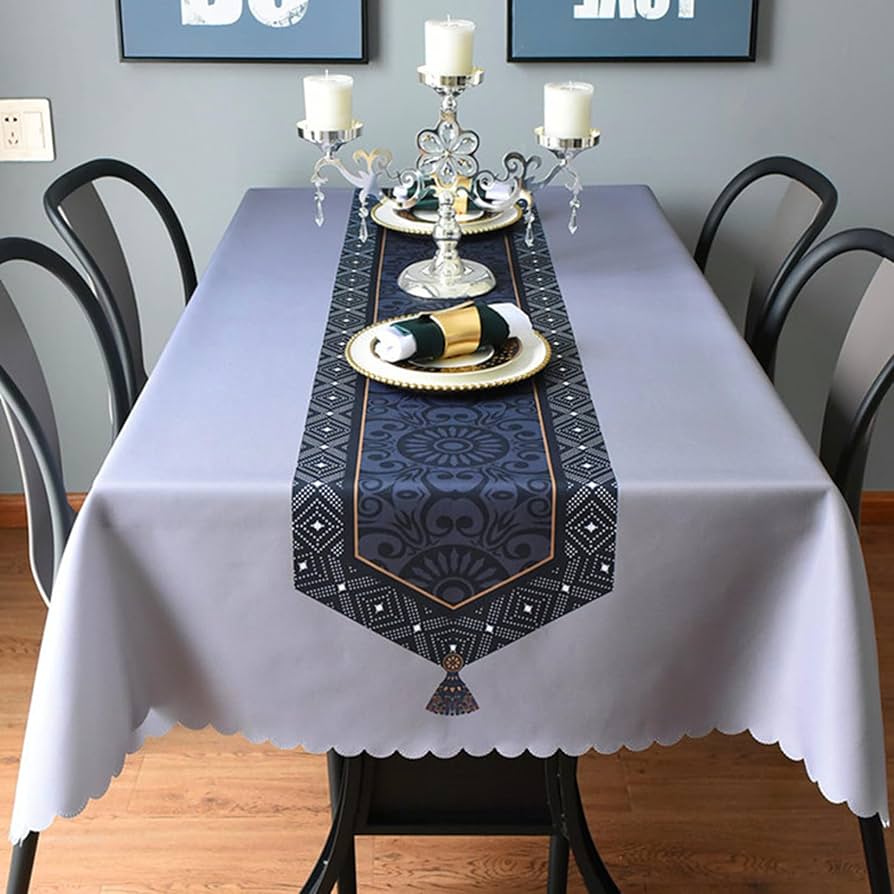 Amazon｜(イノヤ)テーブルクロス おしゃれ 北欧 長方形 ビニール 撥水