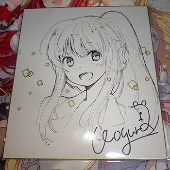 手書きイラスト（直筆）色紙 / FLOWERCHILD 手書きイラスト（直筆