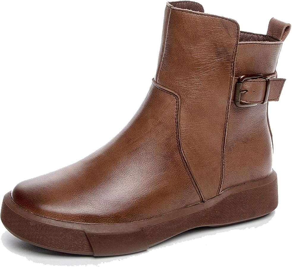 Amazon | [XYJP] エンジニアブーツ ブラウン レディース 疲れない 歩き