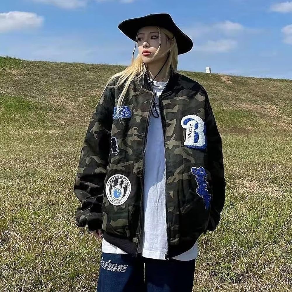 Amazon | [NOLCCTN] スタジャン メンズ 迷彩柄 ジャケット スタジアム