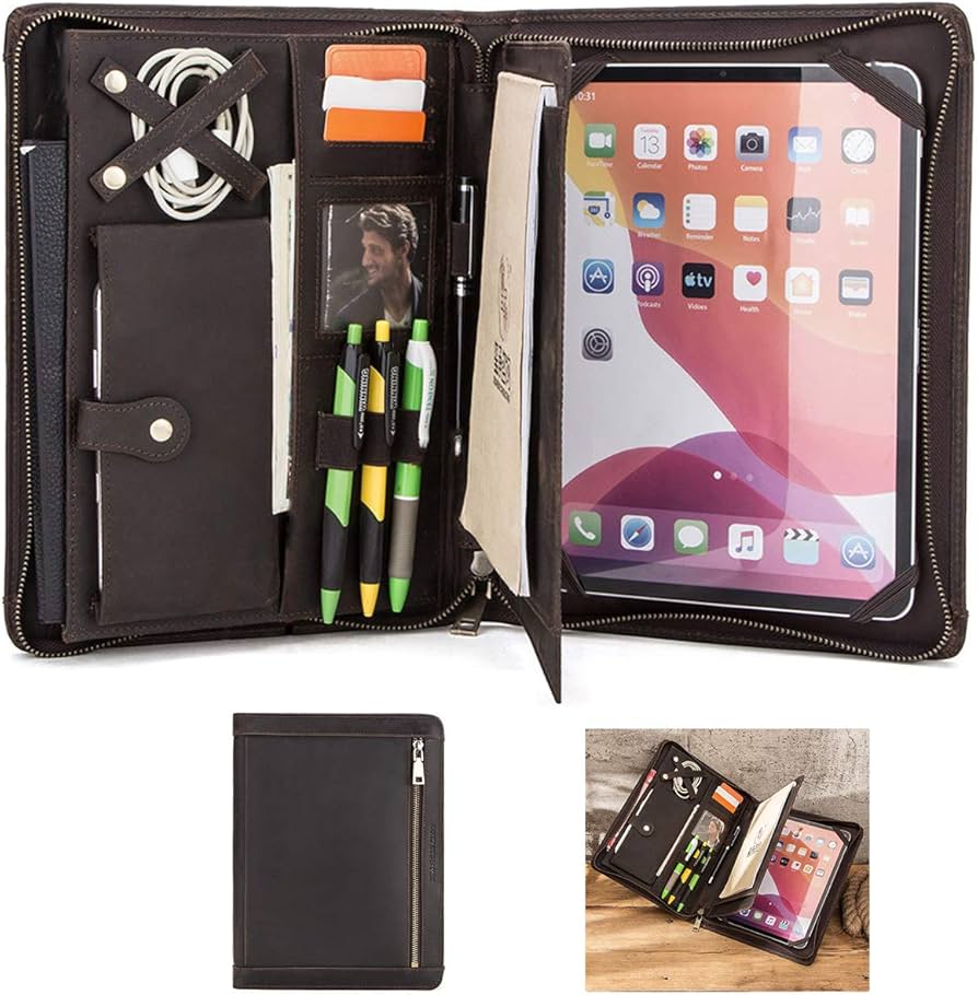 Amazon.com: Leather Portfolio Padfolio for ipad Pro 11