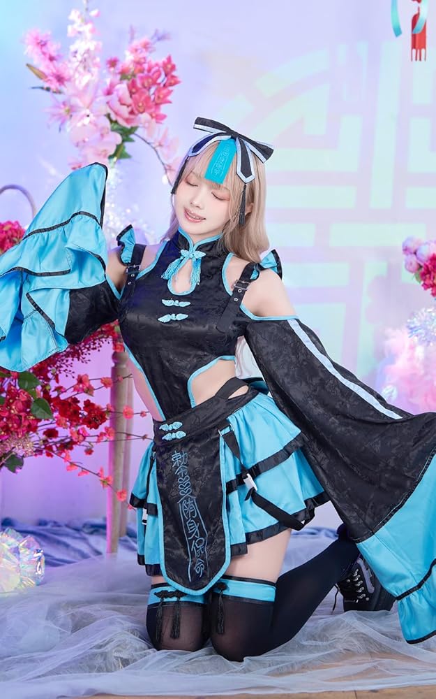 Amazon.co.jp: [Malymoon] コスプレ キョンシー 中華 妖怪 サイバー