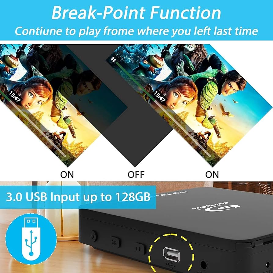 Amazon | テレビ用スーパーミニブルーレイHDDVD、1080Pブルーレイ