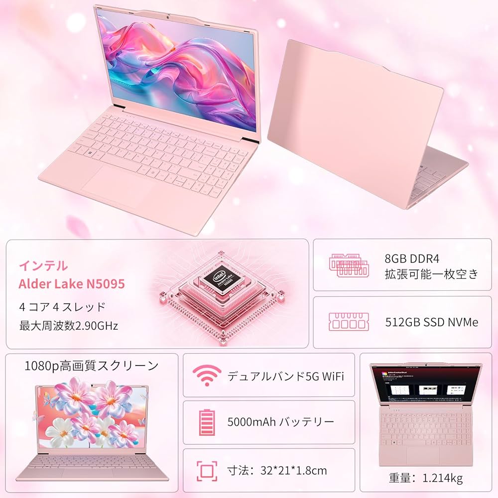 Amazon.co.jp: Kutoda ノートパソコン 14.1インチ｜インテル N5095 4