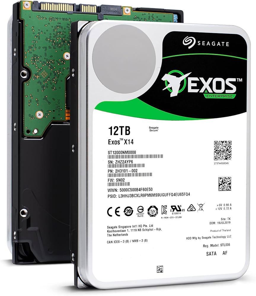 Amazon.com: Seagate Exos X14 ST12000NM0008 12 TB Hard Drive - 3.5