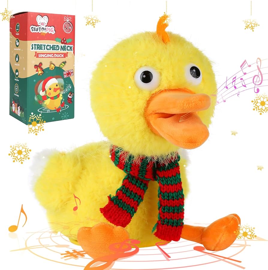 Amazon.co.jp: ぬいぐるみ アヒルのおもちゃ 伸ばしたアヒルの首 歌と