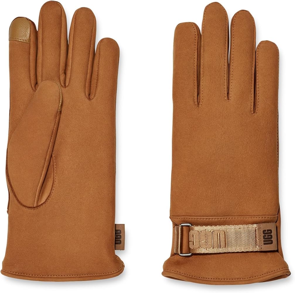 Amazon | UGG ロゴ レザー スマートグローブ 導電性の先端とリサイクル