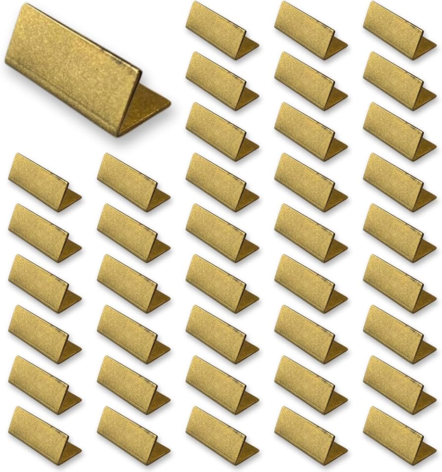 Amazon.co.jp: 日本製 アンティーク調 真鍮カードスタンド 40個セット