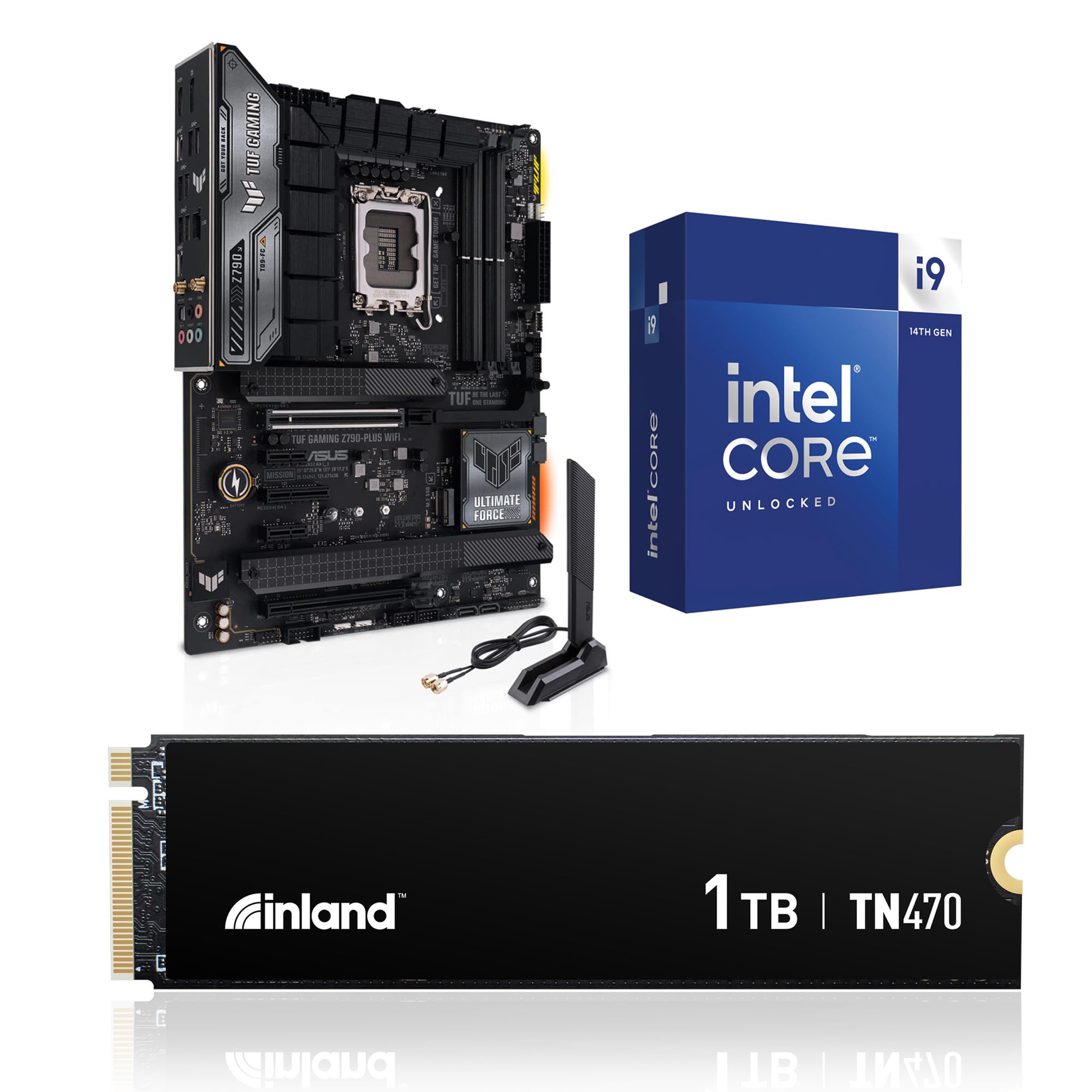 Amazon.com: INLAND 3-in-1 Combo: Intel Core i9-14900K CPU+Asus Tuf