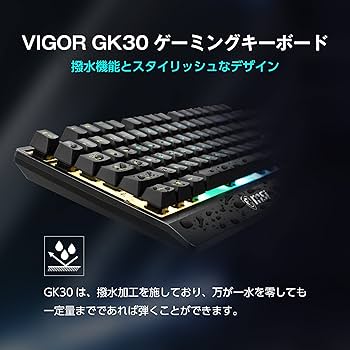 Amazon.co.jp: MSI Vigor GK30 COMBO JP ゲーミングキーボード