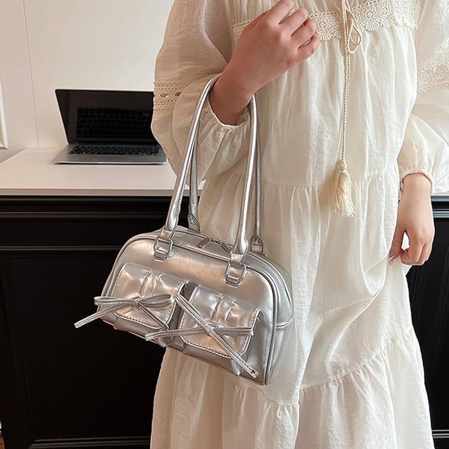 Amazon.co.jp: ハンドバッグ レディース PUレザー ちょう結び Y2K