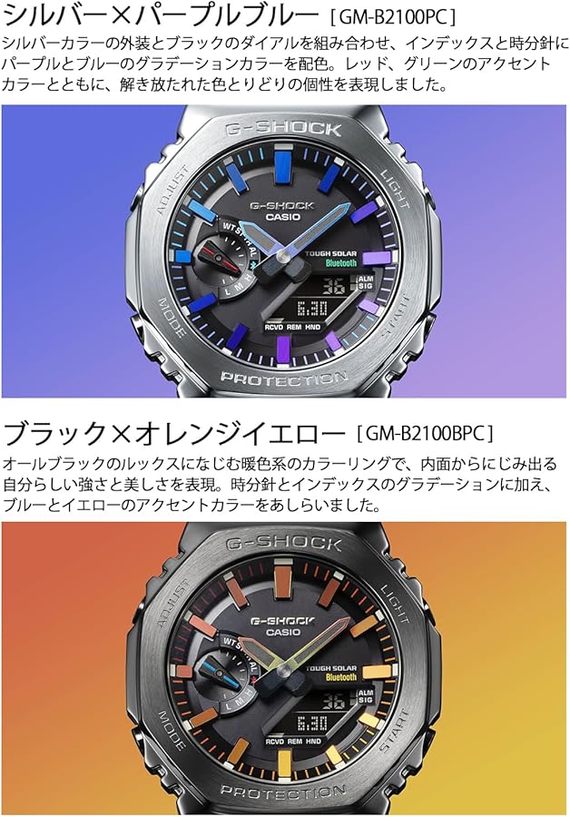 Casio G-Shock GM-B2100PC-1AJF Full Metal Model with Smartphone