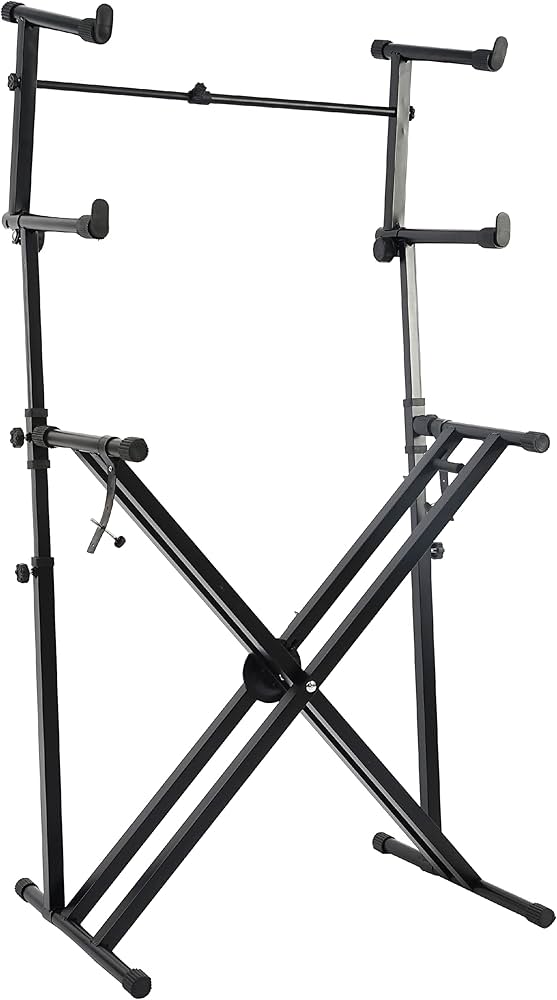 Amazon.co.jp: Miwayer 三脚キーボードスタンド Xスタイル 3段/3段