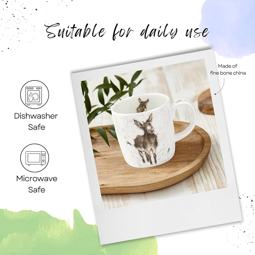 Amazon.com | Royal Worcester Wrendale Designs 14 oz Mug, Gentle