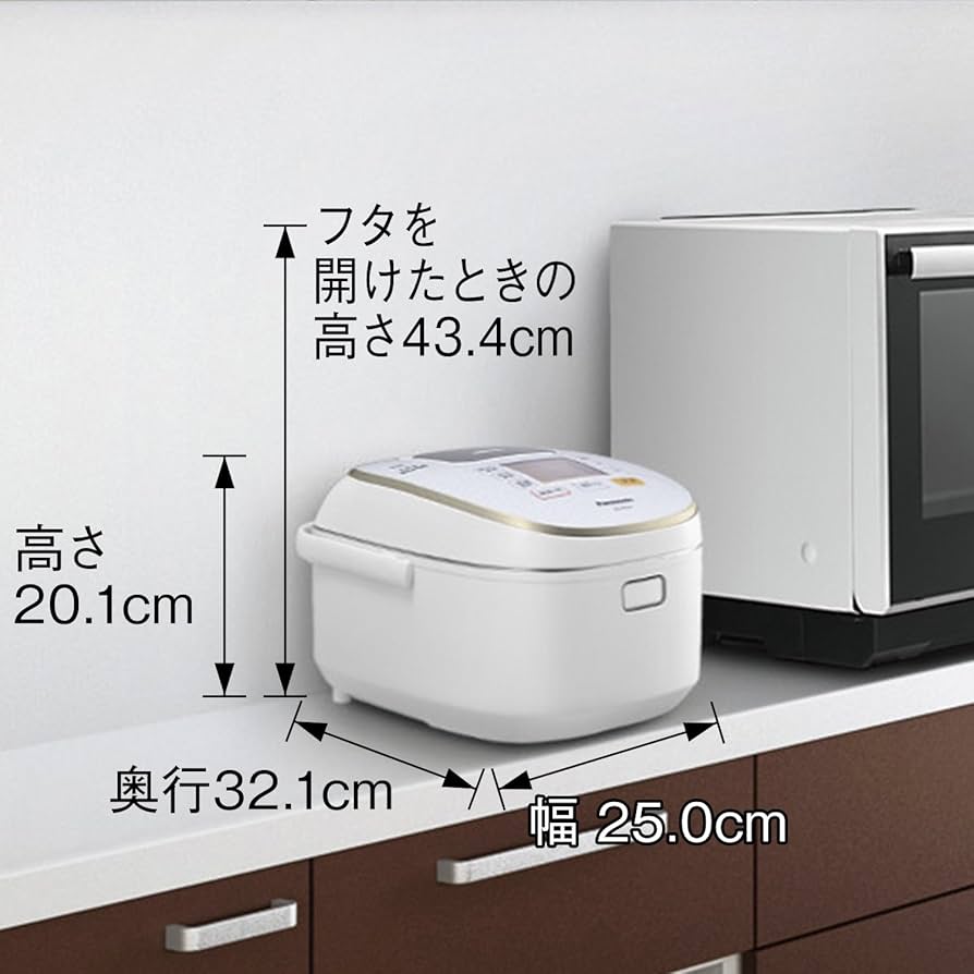 Amazon | パナソニック 炊飯器 5.5合 IH式 大火力おどり炊き スノー