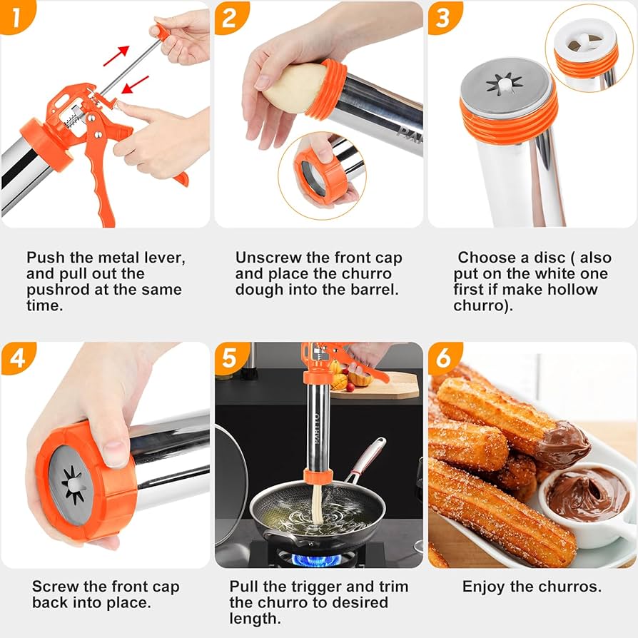 Amazon.com: Churro Maker Machine, 3-in-1 Multifunctional Hollow