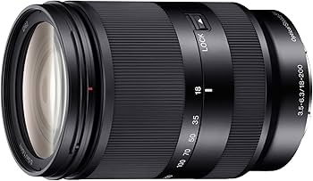 Amazon.com : Sony 18-200mm F3.5-6.3 E-Mount Lens SEL18200LE