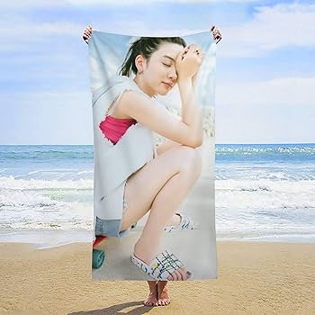 Amazon｜永野芽郁 バスタオル ビーチタオル タオル マイクロファイバー