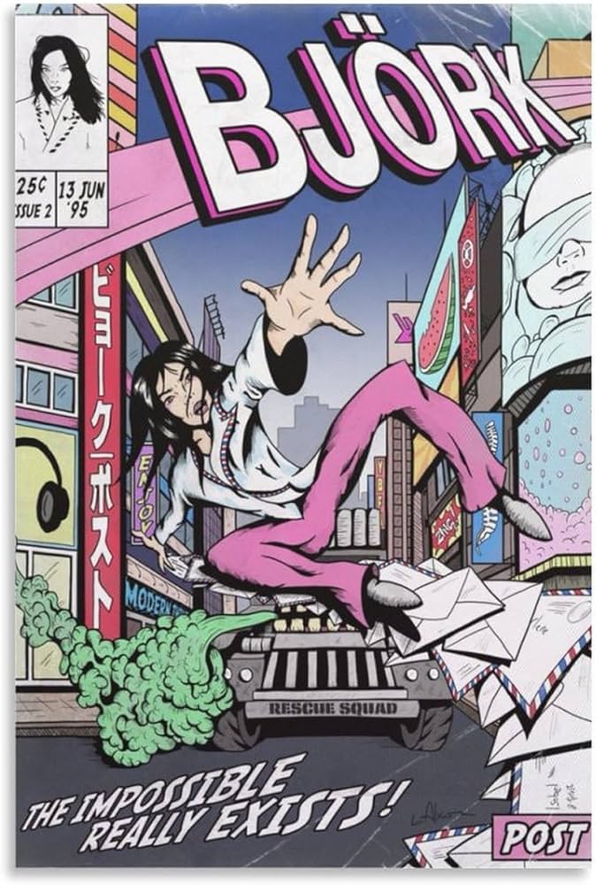 Amazon.com: Björk Post Canvas Poster Bedroom Decoration Landscape