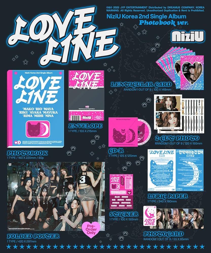 Amazon.co.jp: NiziU (ニジュー) - 2nd Single [ LOVE LINE ] 韓国盤