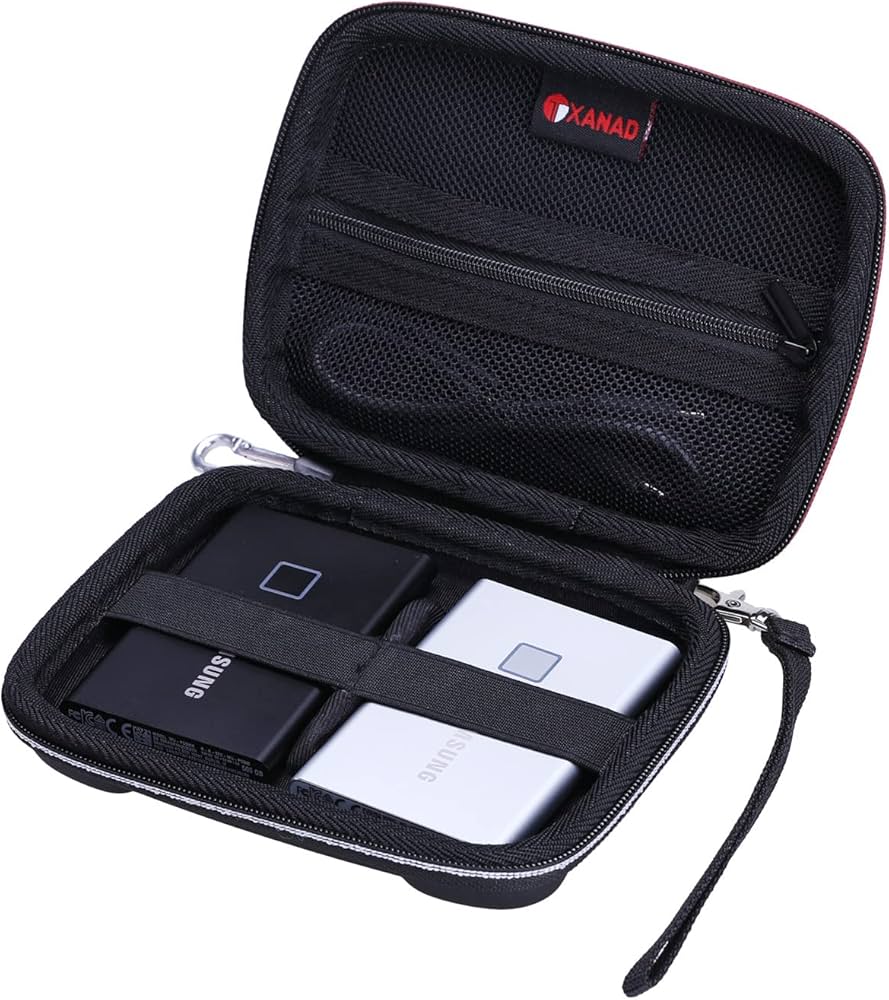 Amazon.com: XANAD Black 2-in-1 Portable SSD Case for Samsung T9/T7