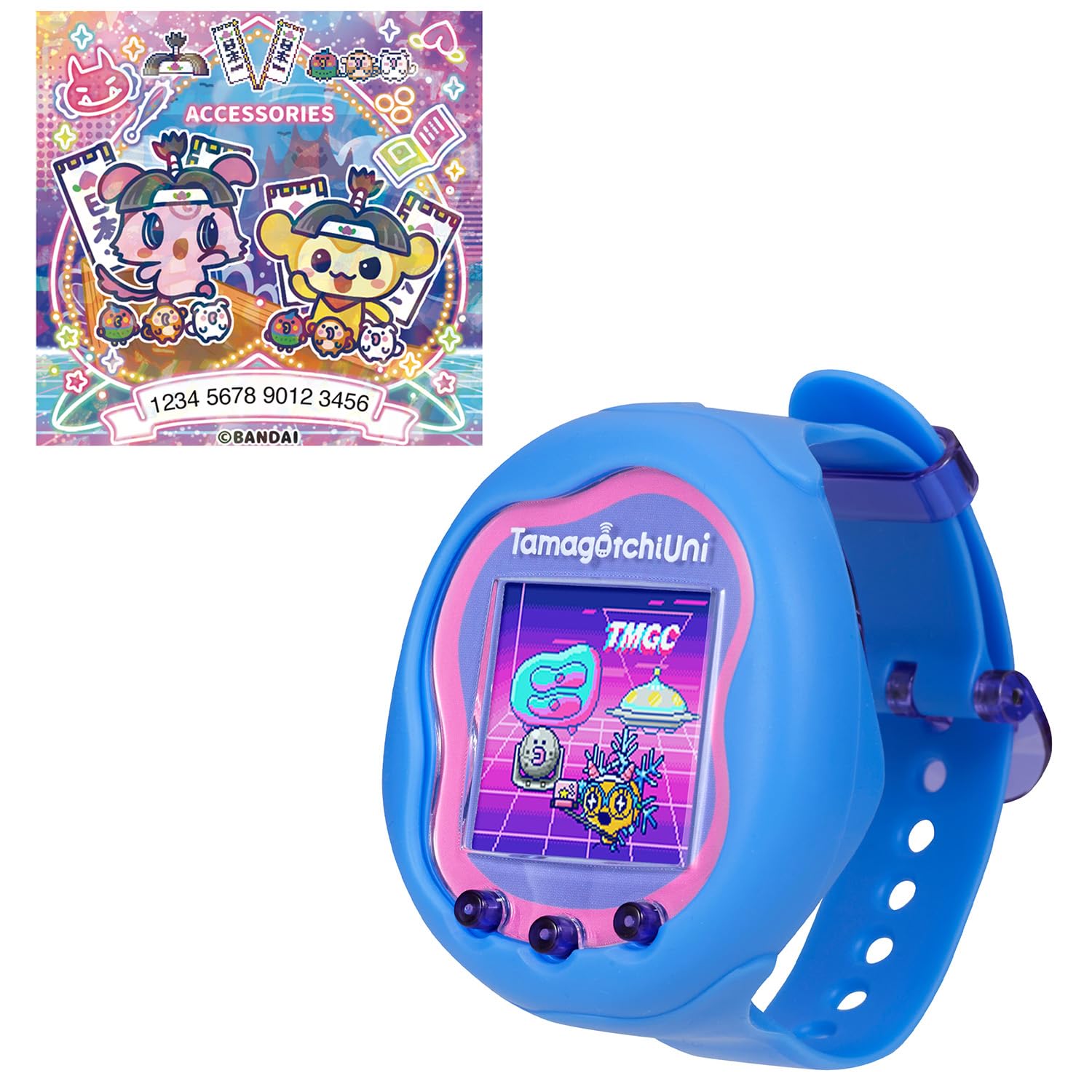 BANDAI Tamagotchi Uni Blue たまごっち ユニ バンド付 Tamagotchi Uni