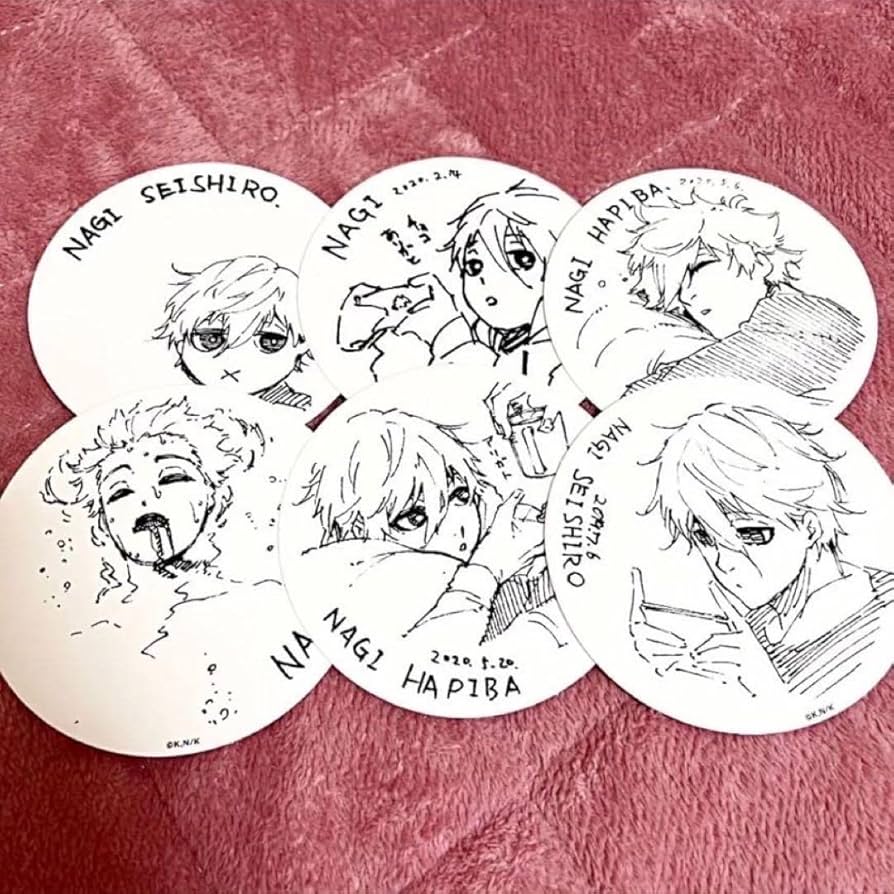 Amazon.co.jp: ブルーロック 原画展 コースター 凪誠士郎 コンプリート