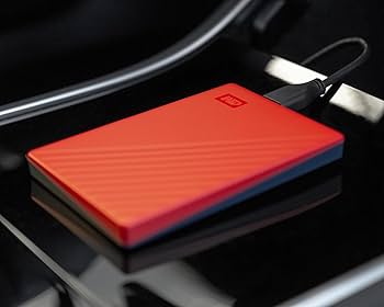 Amazon.com: WD 4TB My Passport, Portable External Hard Drive, Red