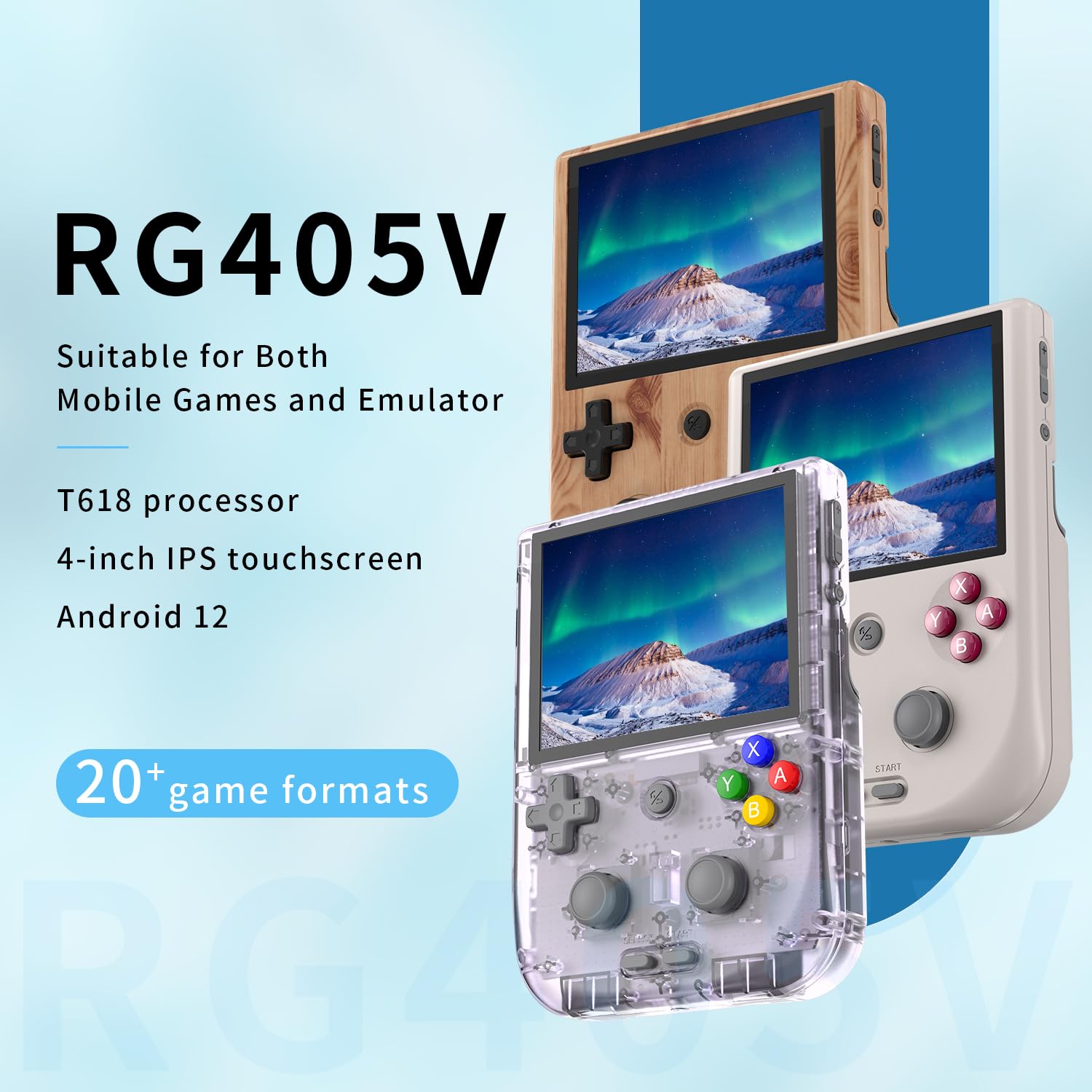 Amazon.com: RG405V Retro Handheld Game, Android 12 Built-in 128G