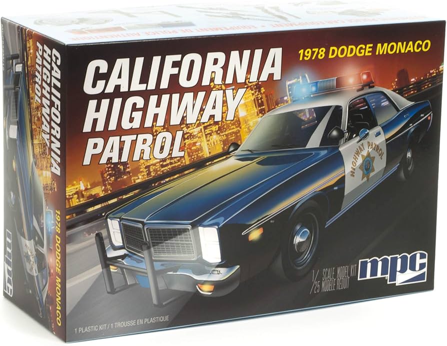 Amazon.co.jp: MPC 1/25 Dodge Monaco 1978 CHP Police Car Plastic