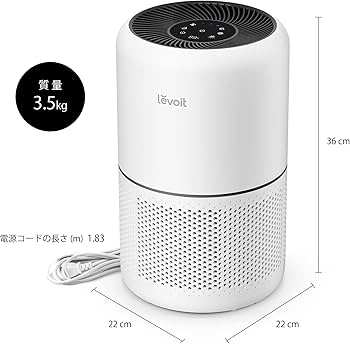 Amazon.co.jp: Levoit Core 300 Pro Air Purifier, Compact, For 355.8